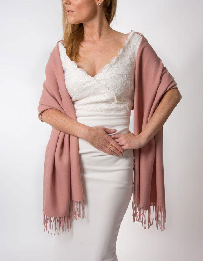 Dusky Pink Wedding Pashmina | Pashminas ...